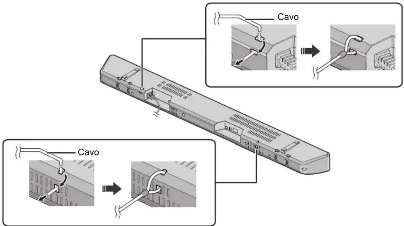 PANASONIC SCHTB510 - Fissare il cavo all'unità principale. - 1