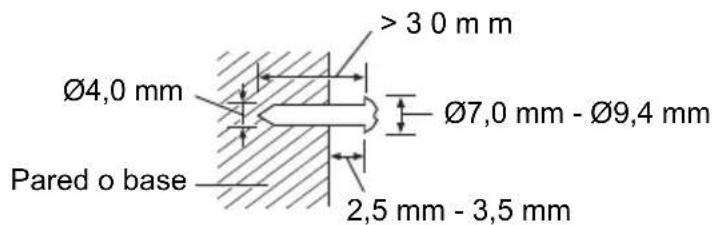 PANASONIC SCHTB510 - Ajuste los tornillos en la pared. - 1
