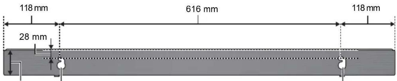 PANASONIC SCHTB510 - Visser les vis dans le mur. - 2
