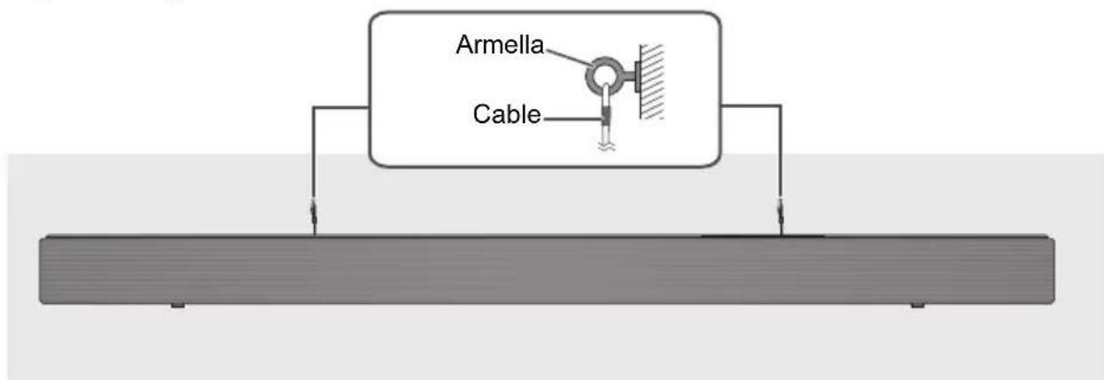 PANASONIC SCHTB510 - Sujete el cable a la pared. - 1