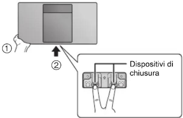 PANASONIC SCHC412 - ■ Per rilasciare l'unità dal supporto di sicurezza - 1