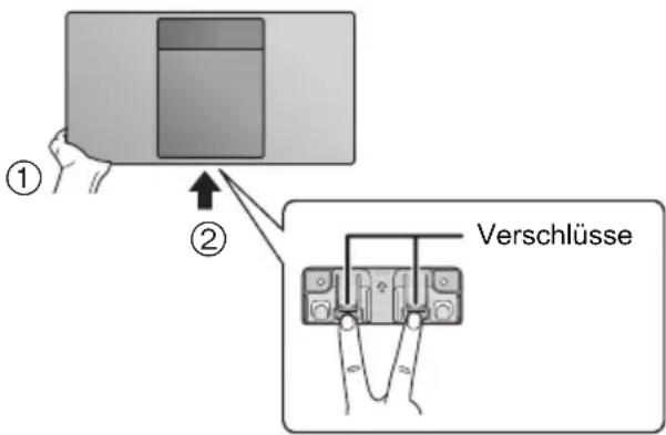 PANASONIC SCHC412 - ■ Entfernen des Geräts aus der Sicherheitsvorrichtung - 1