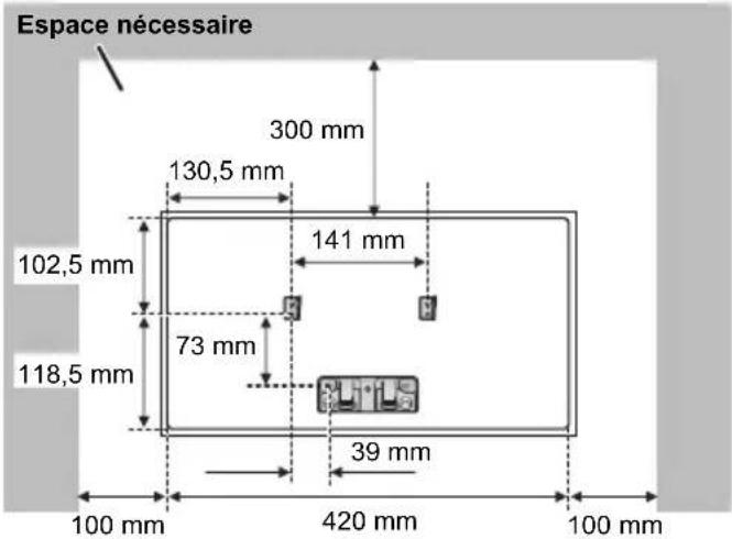 PANASONIC SCHC412 - Instructions pour le montage mural - 5