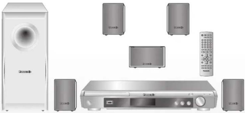 PANASONIC SCPT150 - DVD-Heimkino-Soundsystem Sistema del suono DVD Home Theater Système DVD home cinema - 1