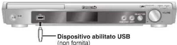 PANASONIC SCPT150 - Collegare il dispositivo di memoria di massa USB (non fornita). - 1