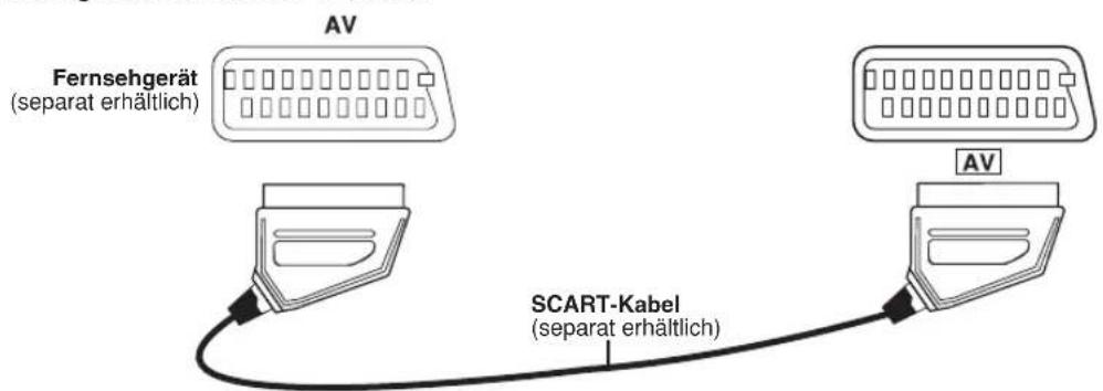 PANASONIC SCPT150 - Schlieben Sie es an den SCART-Anschluss des Fernsehgeräts an. - 1