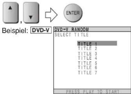 PANASONIC SCPT150 - Auswahlen eines Titels. - 1