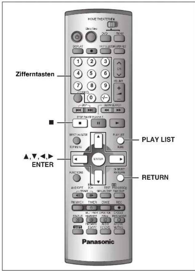 PANASONIC SCHT1000 - Wählen Sie mit [▲, ▼] die gewünschte Playliste aus, und drücken Sie [ENTER]. - 1