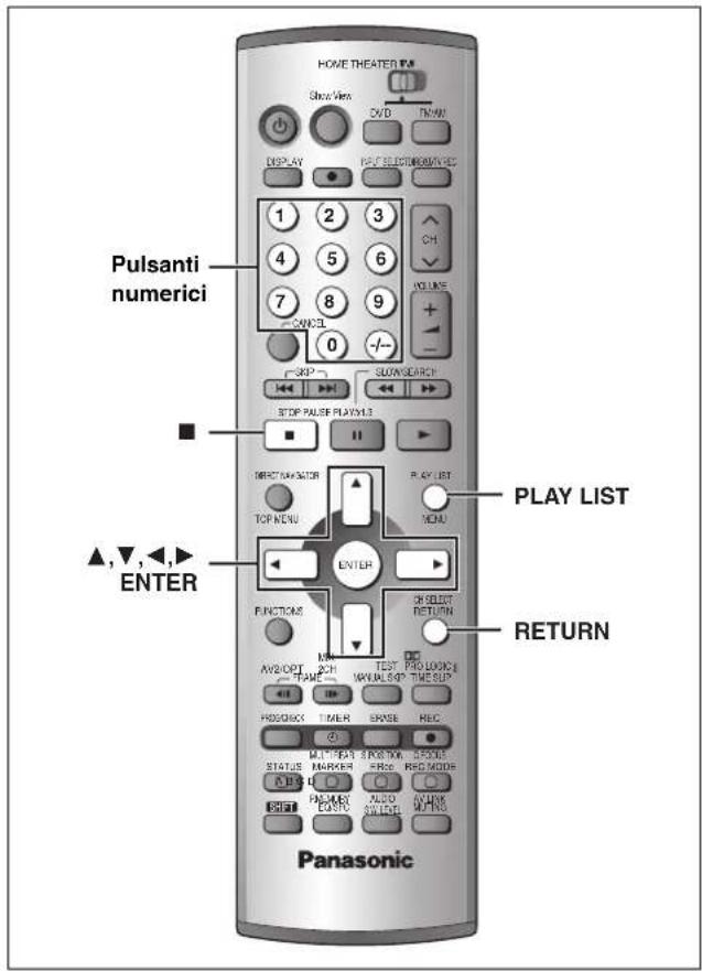 PANASONIC SCHT1000 - Premere [▲, ▼] per scegliere una lista di riproduzione e premere [ENTER]. - 1