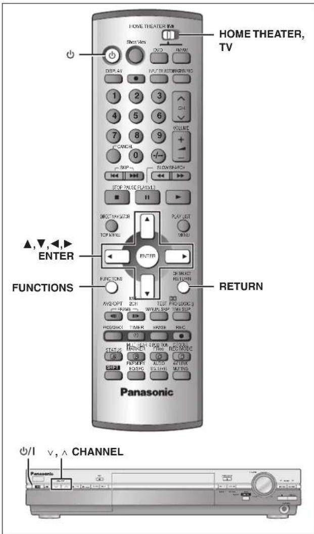 PANASONIC SCHT1000 - SCHRITT 1 Fernsehsender-Abstimmung - 1