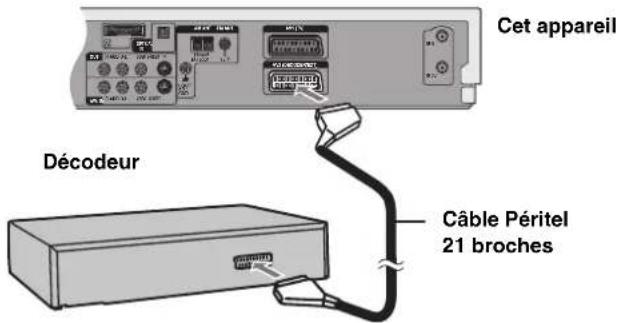 PANASONIC SCHT1000 - Connexion d'un décodeur - 1