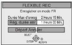 PANASONIC SCHT1000 - Enregistrement avec la meilleure qualité d'image dans une période de temps donnée—Flexible Recording - 1