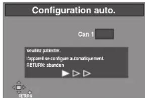 PANASONIC SCHT1000 - Réglage automatique (Installation sans les fonctions Q Link) - 1