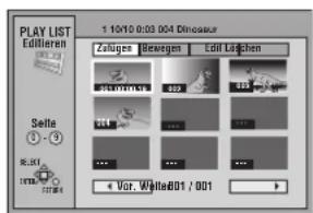 PANASONIC SCHT1000 - Wählen Sie den gewünschten Posten (Zufügen, Bewegen, Edit oder Löschen) mit [2, 1] aus, und drücken Sie [ENTER]. - 1
