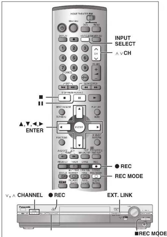 PANASONIC SCHT1000 - ■ Per fermare la riproduzione e la registrazione - 1