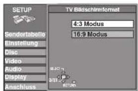 PANASONIC SCHT1000 - Wahl des TV-Bildschirmtyps - 3