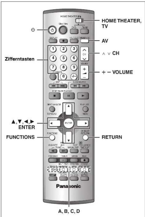 PANASONIC SCHT1000 - SCHRITT 2 An Fernsehgerät angepasster Set up - 1