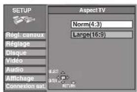 PANASONIC SCHT1000 - Sélection du type d'écran de votre téléviseur - 3