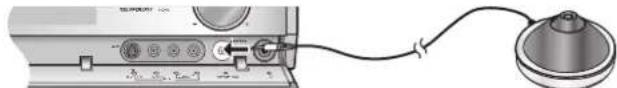 PANASONIC SAXR700 - SchlieBen Sie das Einmessmikrofon an. - 1