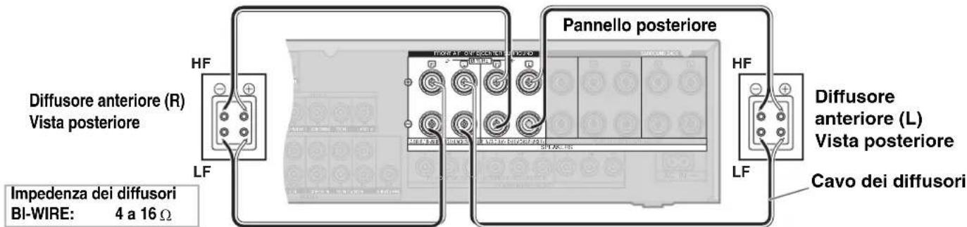 PANASONIC SAXR700 - Collegamento di diffusori Bi-wire - 1