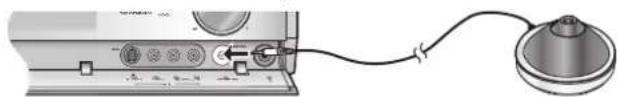 PANASONIC SAXR700 - Collegare il microfono di impostazione. - 1