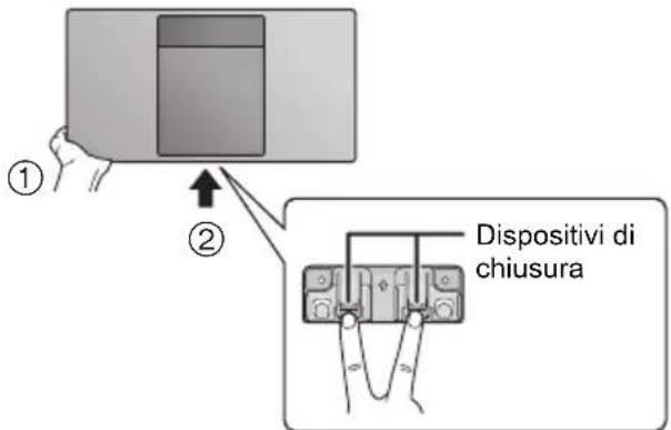 PANASONIC SCHC410 - Per rilasciare l'unità dal supporto di sicurezza - 1