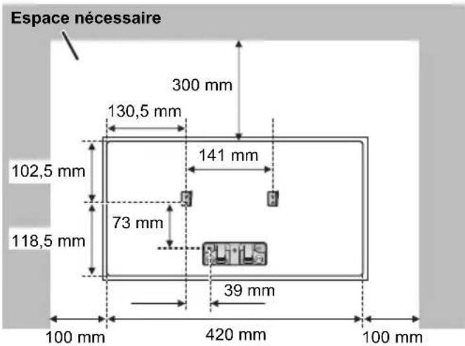 PANASONIC SCHC410 - Instructions pour le montage mural - 5