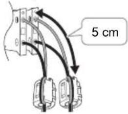 PANASONIC SCAKX520 - Anbringen des Ferritkerns - 1