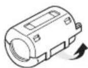 PANASONIC SCAKX520 - Anbringen des Ferritkerns - 2