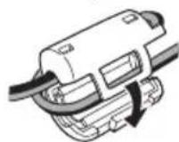PANASONIC SCAKX520 - Fissaggio del nucleo di ferrite - 4