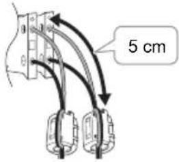 PANASONIC SCAKX520 - Fixation du noyau de ferrite - 1