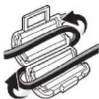 PANASONIC SCAKX520 - Anbringen des Ferritkerns - 3