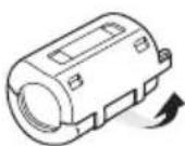 PANASONIC SCAKX520 - Fissaggio del nucleo di ferrite - 2