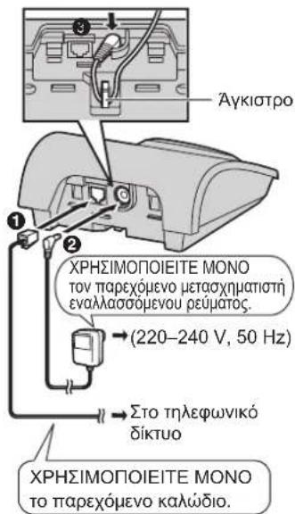 PANASONIC KXTG7220GR - Συνδέσεις - 1
