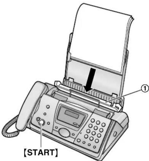 PANASONIC KXFP141 - Si le papier d'enregistrement n'a pas eté correctement introduit dans l'appareil - 1