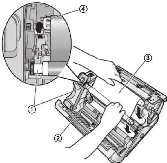 PANASONIC KXFP141 - Installation du ruban encreur - 4