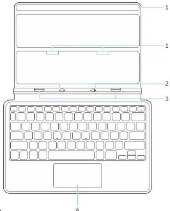 DELL Venue 11 Pro 5130 - Fonctionnalités de la station d'accueil pour clavier fin de voyage - 1
