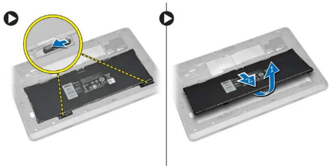 DELL Venue 11 Pro 5130 - Retrait de la batterie - 1