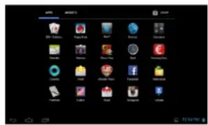 PRESTIGIO MultiReader PER5474BC - Minden alkalmazás és widget megjelenítése - 1
