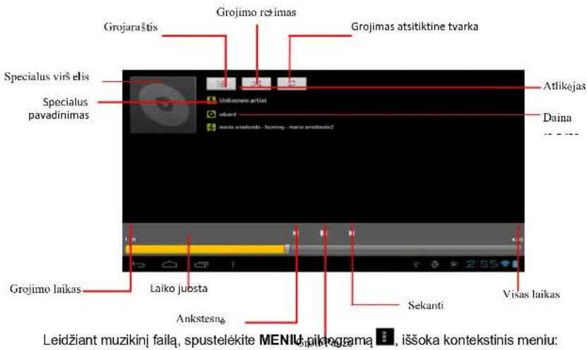 PRESTIGIO MultiReader PER5474BC - Muzikos leidimo ekranas - 1