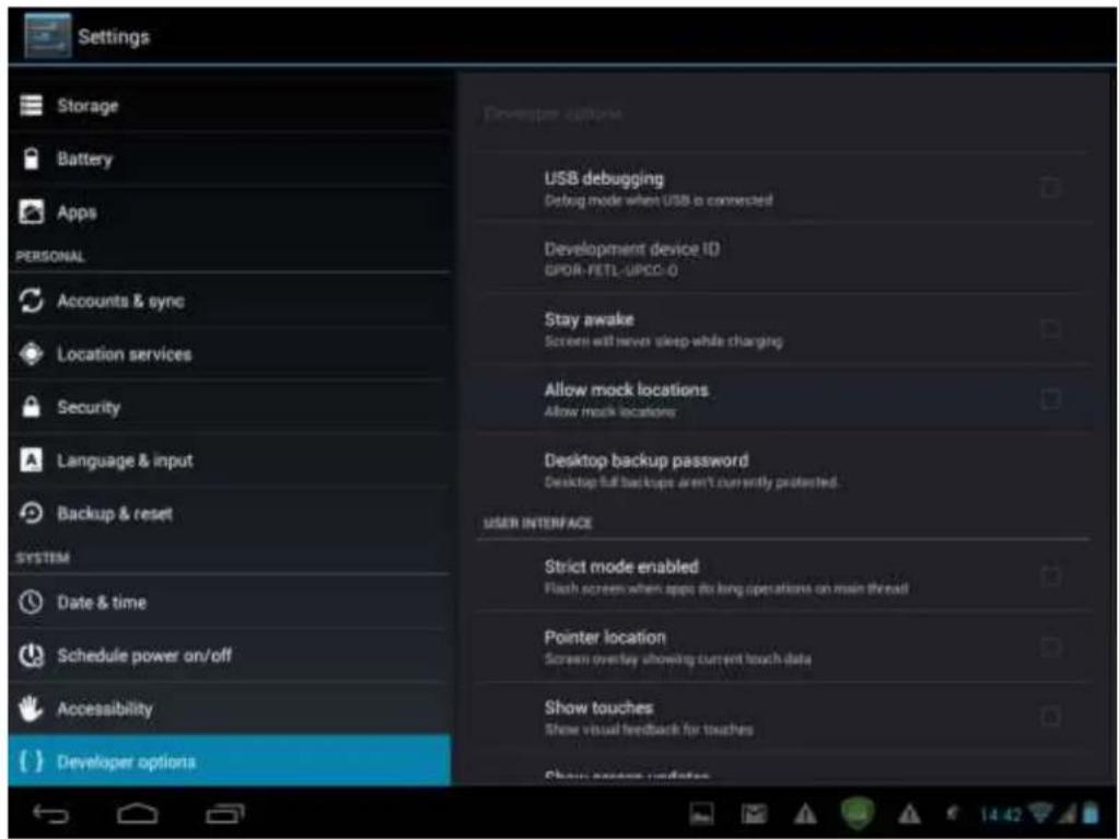 PRESTIGIO MultiPad2 Ultra Duo 8.0 - Options de développement - 1