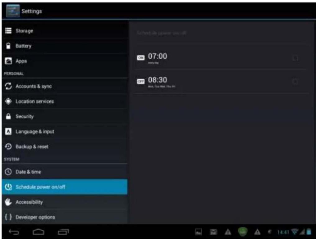 PRESTIGIO MultiPad2 Ultra Duo 8.0 - Planification de marche/arrêt - 1