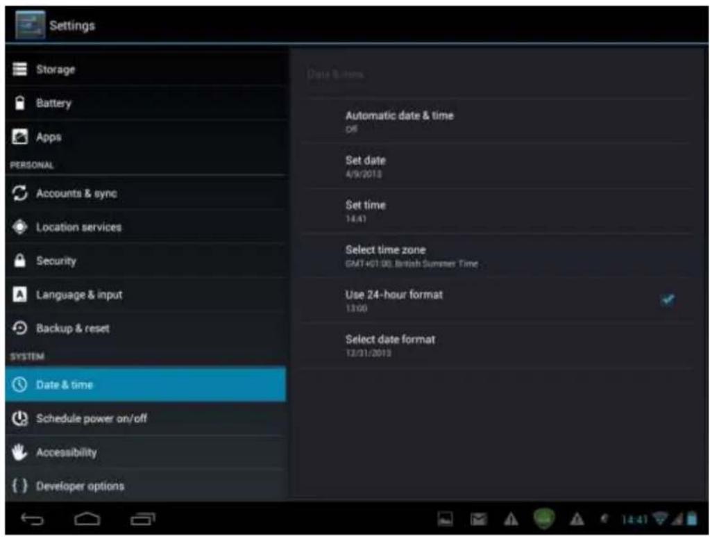 PRESTIGIO MultiPad2 Ultra Duo 8.0 - Réglage de date et d'heure - 1