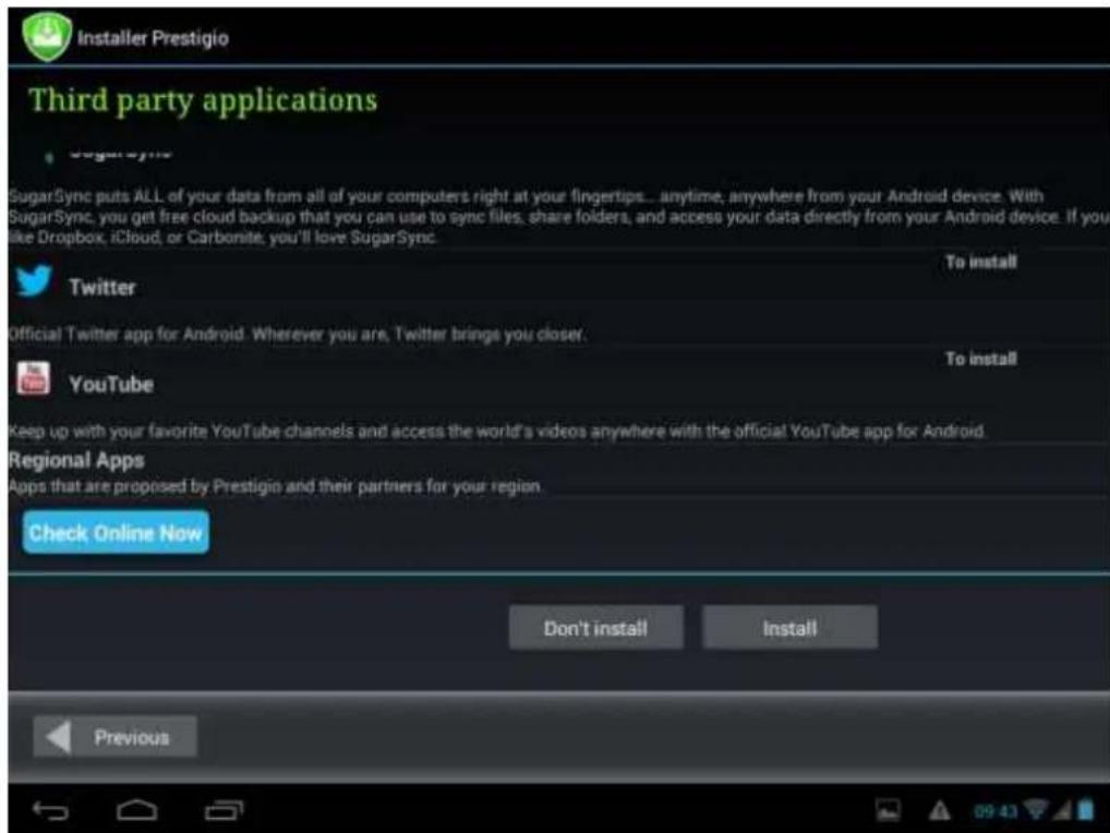 PRESTIGIO MultiPad2 Ultra Duo 8.0 - Assistant de démarrage - 10