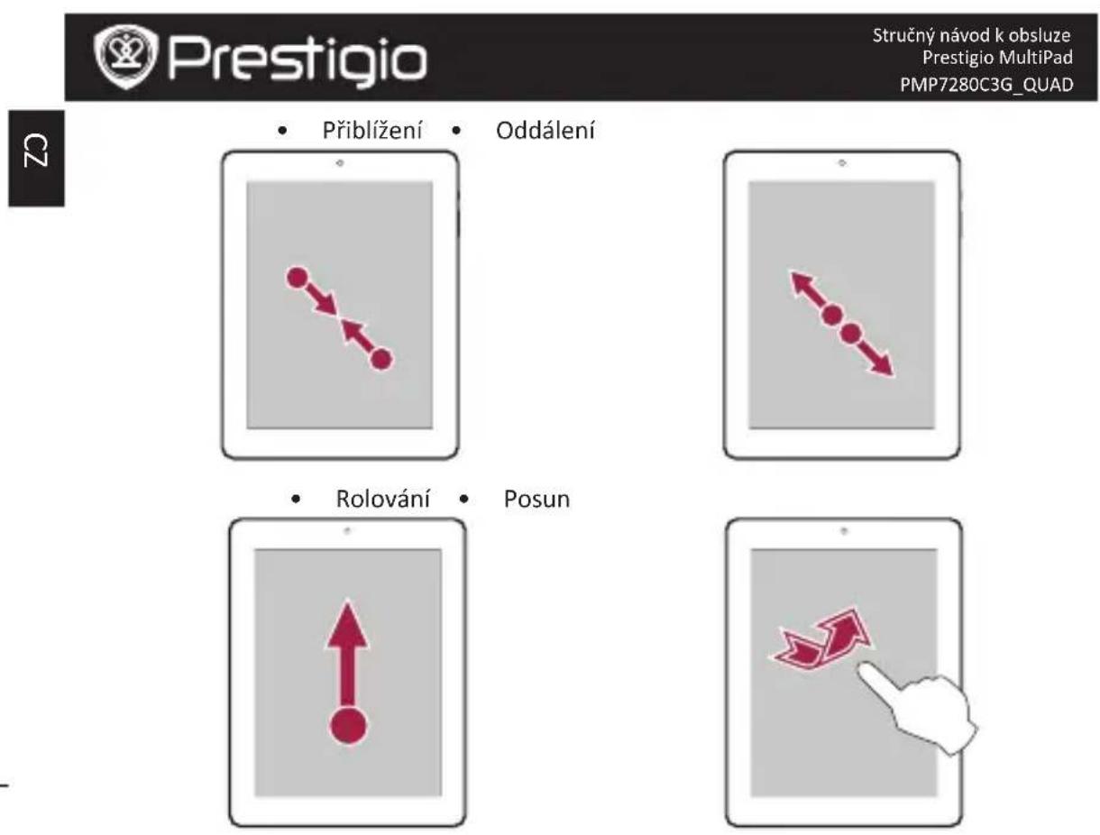 PRESTIGIO MultiPad 4 Ultra Quad 8.0 3G - Tipy k dotykovému ovládání - 6