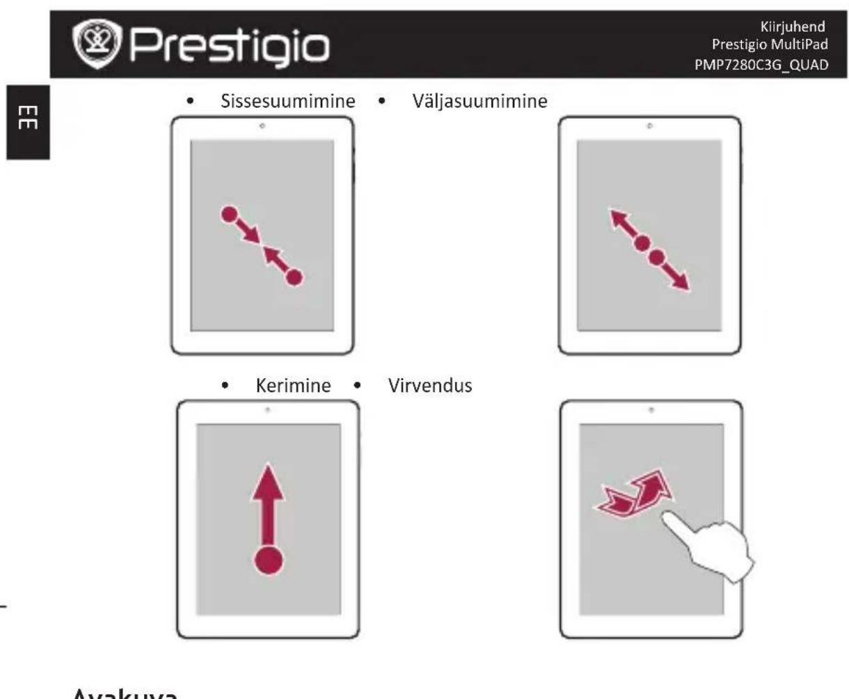 PRESTIGIO MultiPad 4 Ultra Quad 8.0 3G - Sörmeliigutused - 6