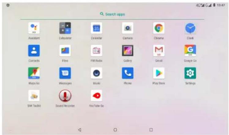 DENVER TAQ70363L - A propos des applications - 1