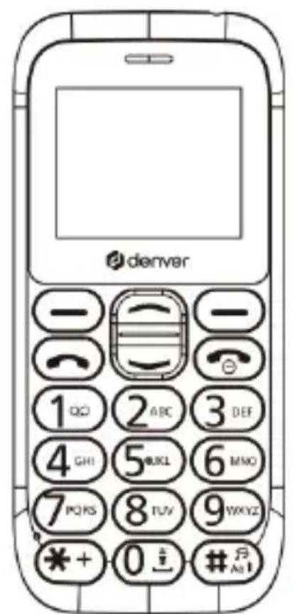 DENVER BAS18300M - Téléphone pour personnes âgées BAS-18300M EUROPE - 2