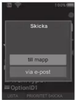 OLYMPUS DS9000 - Valj [till mapp] aller [via e-post]. - 1