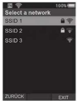 OLYMPUS DS9000 - Wahlen Sie im [Gerätemenu] > [WiFi] > [Netzwerk auswahlen] den Access Point aus, mit dem Sie sich verbinden sollen. - 1